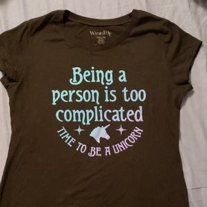 ❤Time to be a Unicorn Tee-Jrs Size XXL